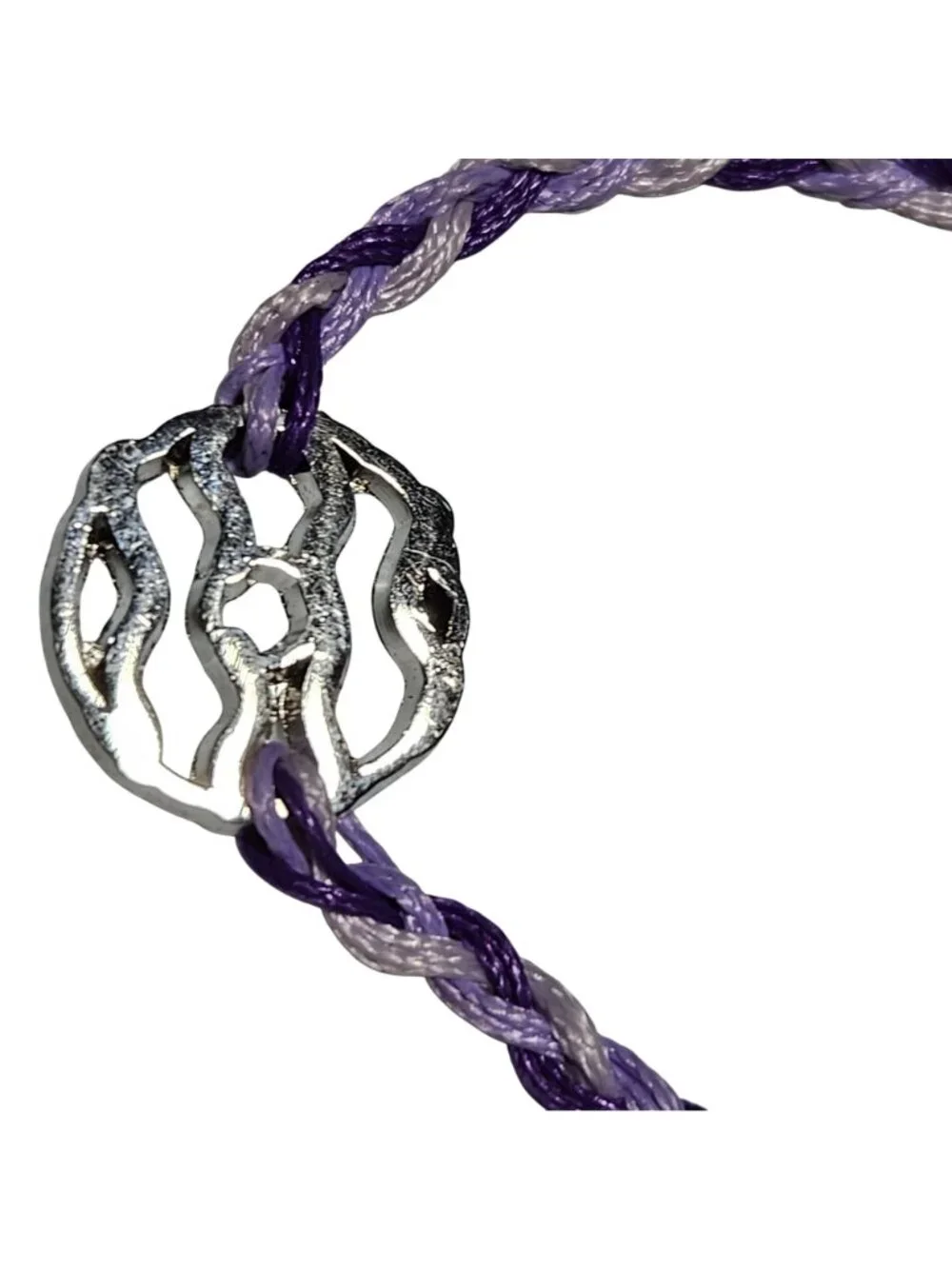Samoas Bracelet Girl Scout Reward Handmade Cookie Charm Purple Braided Bracelet